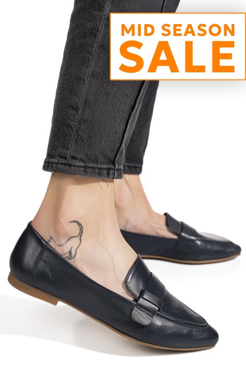 Mocasini bleumarin piele naturala as772346