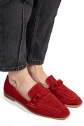 MOCASINI ROSII PIELE NATURALA INTOARSA AS773093
