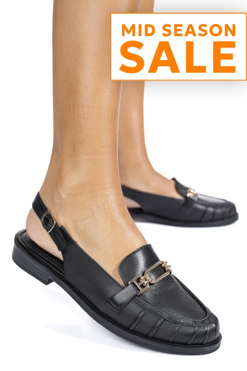 Pantofi negri piele naturala as773746
