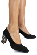 PANTOFI NEGRU SNK PIELE NATURALA INTOARSA LERA