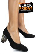 PANTOFI NEGRU SNK PIELE NATURALA INTOARSA LERA