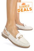 PANTOFI BEJ PIELE NATURALA AS773746