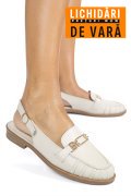 PANTOFI BEJ PIELE NATURALA AS773746