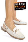 PANTOFI BEJ PIELE NATURALA AS773746