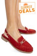 PANTOFI ROSII PIELE NATURALA INTOARSA AS773746