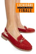 PANTOFI ROSII PIELE NATURALA INTOARSA AS773746