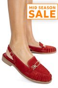 PANTOFI ROSII PIELE NATURALA INTOARSA AS773746