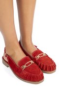 PANTOFI ROSII PIELE NATURALA INTOARSA AS773746