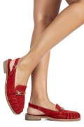 PANTOFI ROSII PIELE NATURALA INTOARSA AS773746
