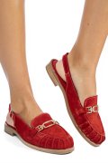 PANTOFI ROSII PIELE NATURALA INTOARSA AS773746