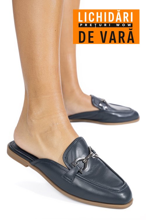 Mocasini bleumarin piele naturala as773387