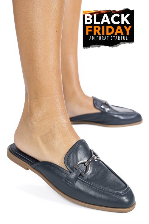 Mocasini bleumarin piele naturala as773387