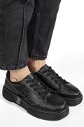 PANTOFI SPORT NEGRI PIELE NATURALA JPCY6821