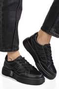PANTOFI SPORT NEGRI PIELE NATURALA JPCY6821