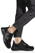PANTOFI SPORT NEGRI PIELE NATURALA FPC002455