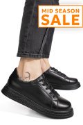 PANTOFI SPORT NEGRI PIELE NATURALA GPC033