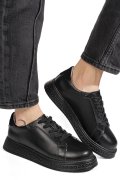 PANTOFI SPORT NEGRI PIELE NATURALA GPC033