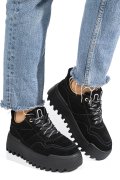 PANTOFI SPORT NEGRI PIELE NATURALA XS77XJZ23H