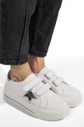 PANTOFI SPORT ALBI PIELE NATURALA TPC8078