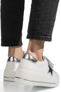 PANTOFI SPORT ALBI PIELE NATURALA TPC8078