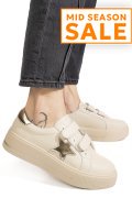 PANTOFI SPORT BEJ PIELE NATURALA TPC8078