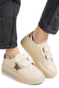 PANTOFI SPORT BEJ PIELE NATURALA TPC8078