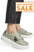 PANTOFI SPORT OLIVE PIELE NATURALA TPC8078
