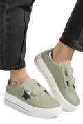 PANTOFI SPORT OLIVE PIELE NATURALA TPC8078