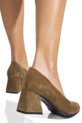 PANTOFI TAUPE PIELE NATURALA INTOARSA 5S77003