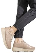 PANTOFI SPORT TAUPE PIELE NATURALA 4S77021