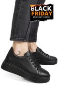 PANTOFI SPORT NEGRI PIELE NATURALA 9S77037