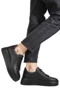 PANTOFI SPORT NEGRI PIELE NATURALA 9S77037