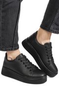 PANTOFI SPORT NEGRI PIELE NATURALA 9S77037