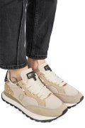 MONO WAY, PANTOFI SPORT BEIGE PIELE NATURALA INTOARSA CHEETAH-79W