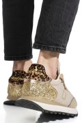 MONO WAY, PANTOFI SPORT BEIGE PIELE NATURALA INTOARSA CHEETAH-79W