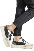 MONO WAY, PANTOFI SPORT WHITE BLACK PIELE NATURALA INTOARSA BAMGO-52W