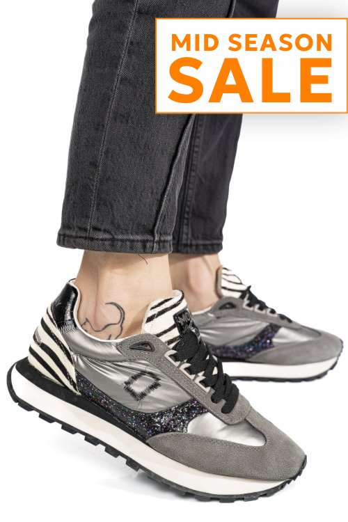 Mono way, pantofi sport grey piele naturala intoarsa rider-43w