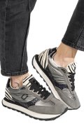 MONO WAY, PANTOFI SPORT GREY PIELE NATURALA INTOARSA RIDER-43W