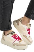 MONO WAY, PANTOFI SPORT BEIGE PIELE NATURALA INTOARSA BAMGO-53W