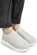 PANTOFI SPORT GRI INCHIS PIELE NATURALA FPC001780