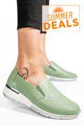 PANTOFI SPORT GREEN PIELE NATURALA 6SP212