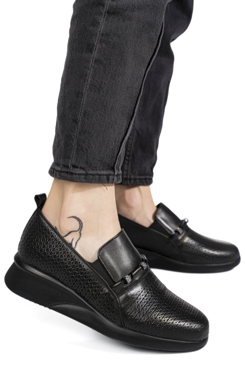Pantofi negri piele naturala 4s7747