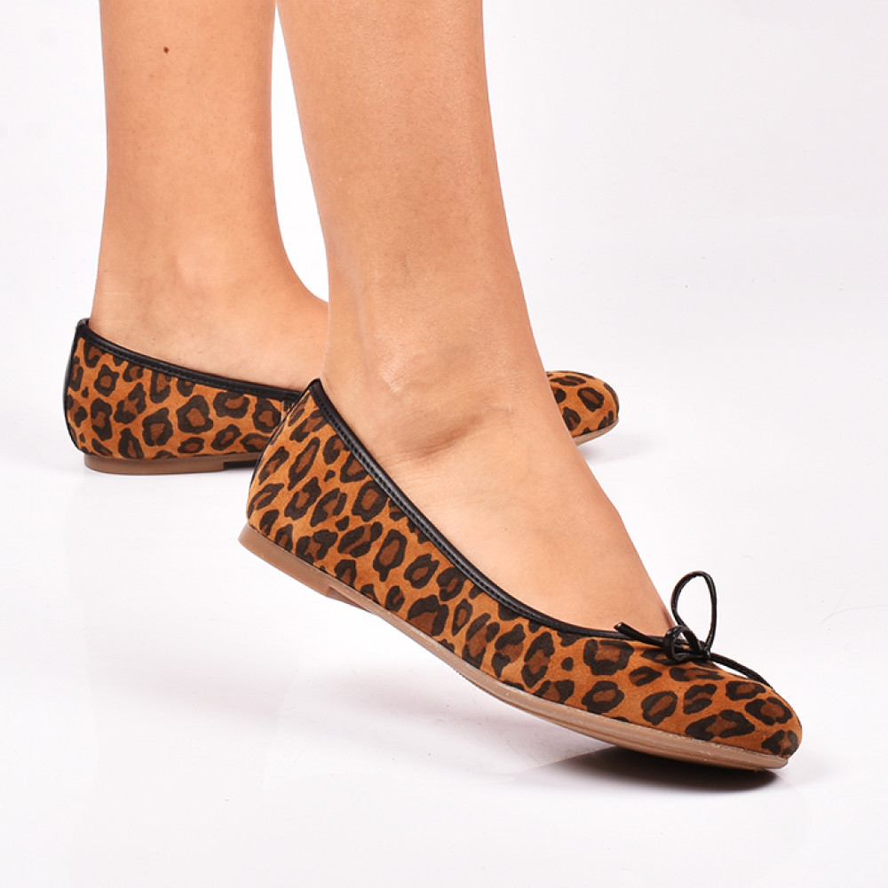 BALERINI ANIMAL PRINT PIELE NATURALA INTOARSA 2S77045