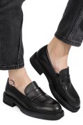 MOCASINI NEGRI PIELE NATURALA IS77DA-SADDLE
