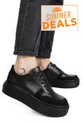 PANTOFI SPORT NEGRI PIELE NATURALA 3S77026