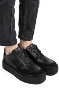 PANTOFI SPORT NEGRI PIELE NATURALA 3S77026