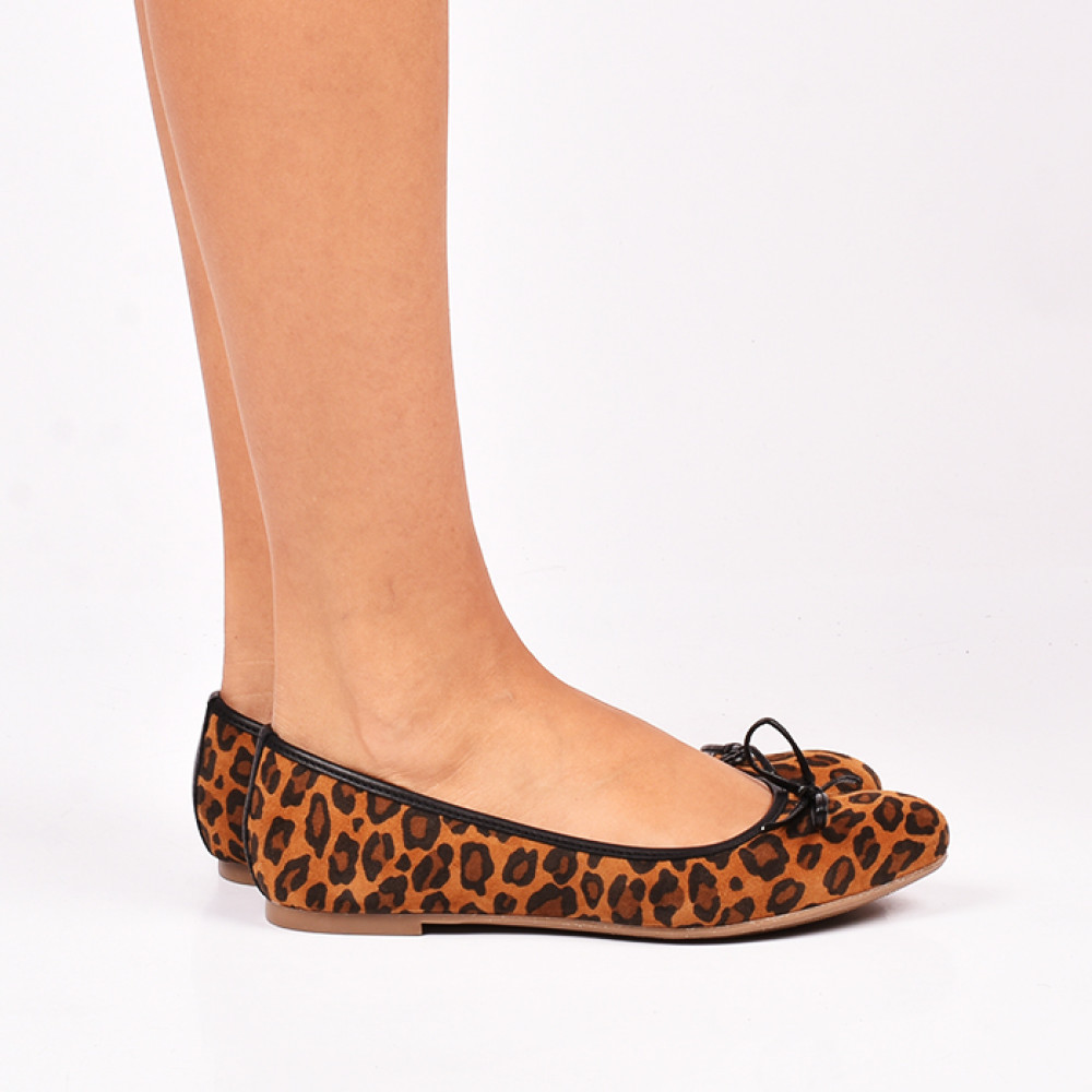 BALERINI ANIMAL PRINT PIELE NATURALA INTOARSA 2S77045