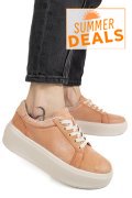 PANTOFI SPORT ORANGE PIELE NATURALA INTOARSA ASPN2510