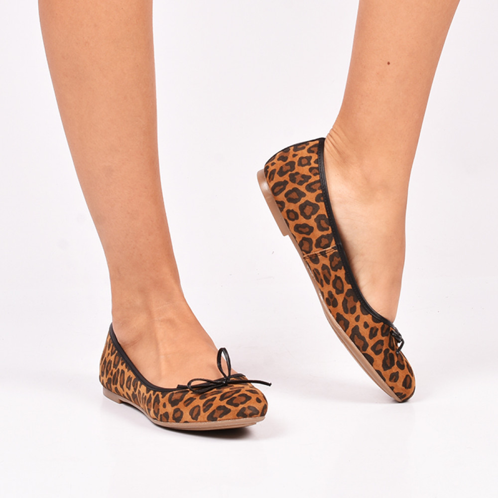 BALERINI ANIMAL PRINT PIELE NATURALA INTOARSA 2S77045