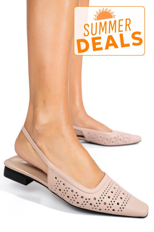 Sandale roz piele naturala sspn4010